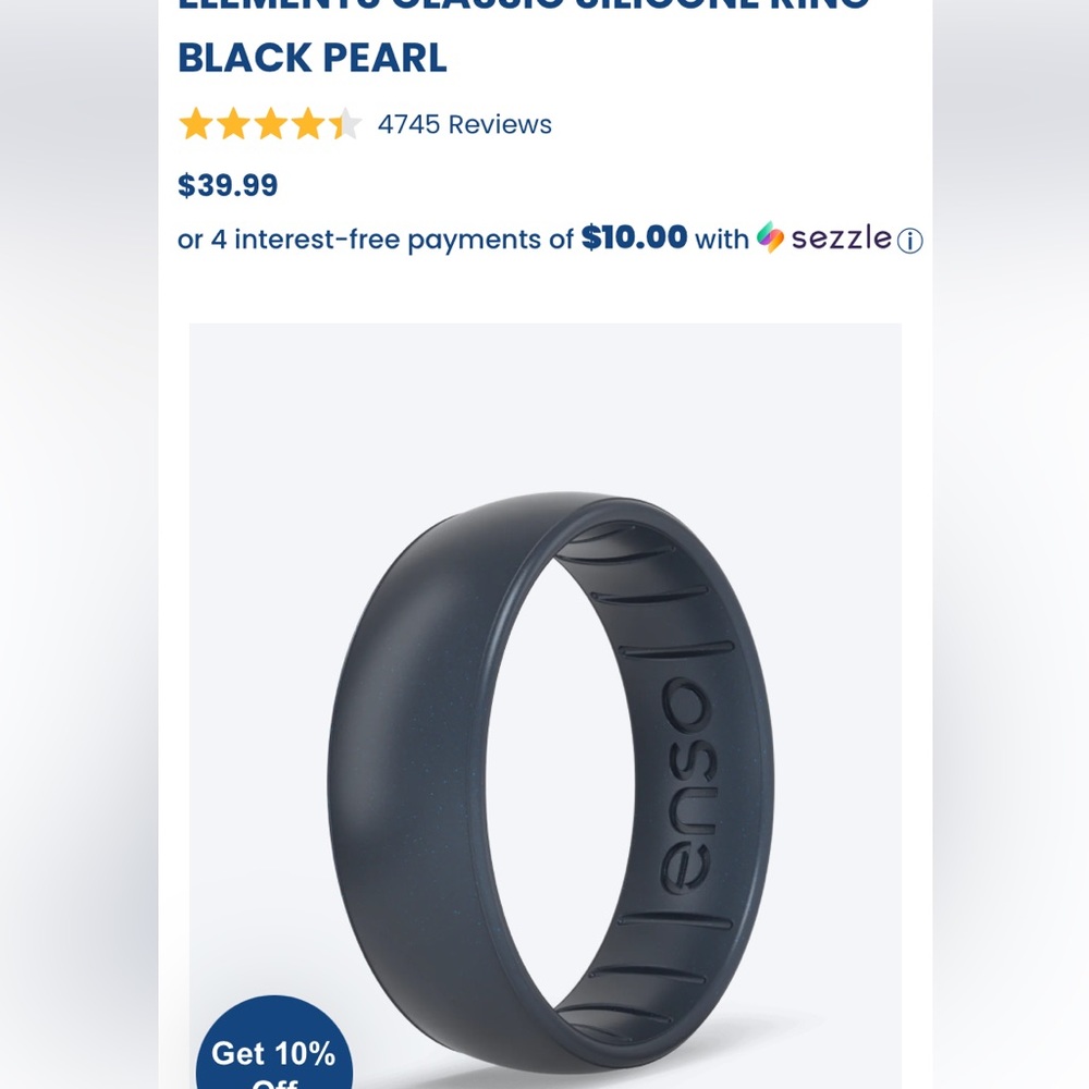 Enso silicon ring